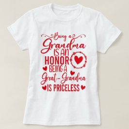 Oma zu sein ist eine Ehre, Großopma zu sein T-Shirt