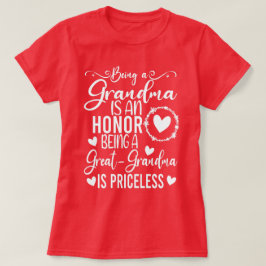 Oma zu sein ist eine Ehre, Großopma zu sein T-Shirt