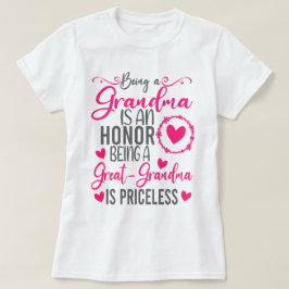 Oma zu sein ist eine Ehre, Großopma zu sein T-Shirt