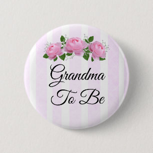 Oma zu sein Roses Baby Showknopf Button