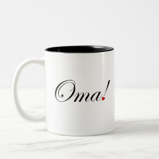 Oma! Zweifarbige Tasse