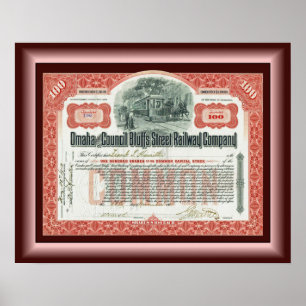 Omaha and Council Bluffs Street Railway ~ Poster