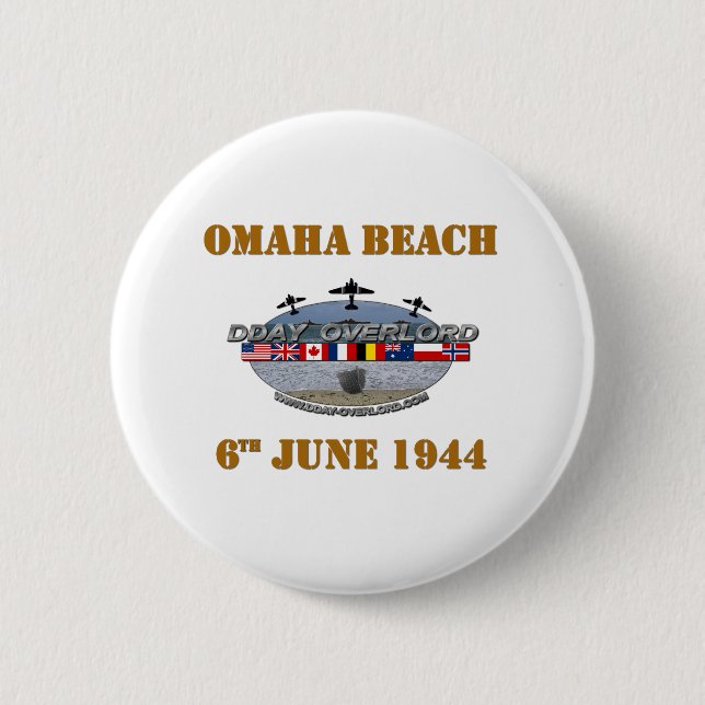 Omaha Beach 6th June 1944 Button (Vorderseite)