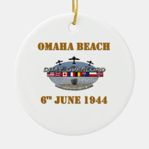 Omaha Beach 6th June 1944 Keramik Ornament