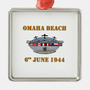 Omaha Beach 6th June 1944 Silbernes Ornament