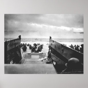 Omaha Beach, Normandie, D-Day 1944 Poster