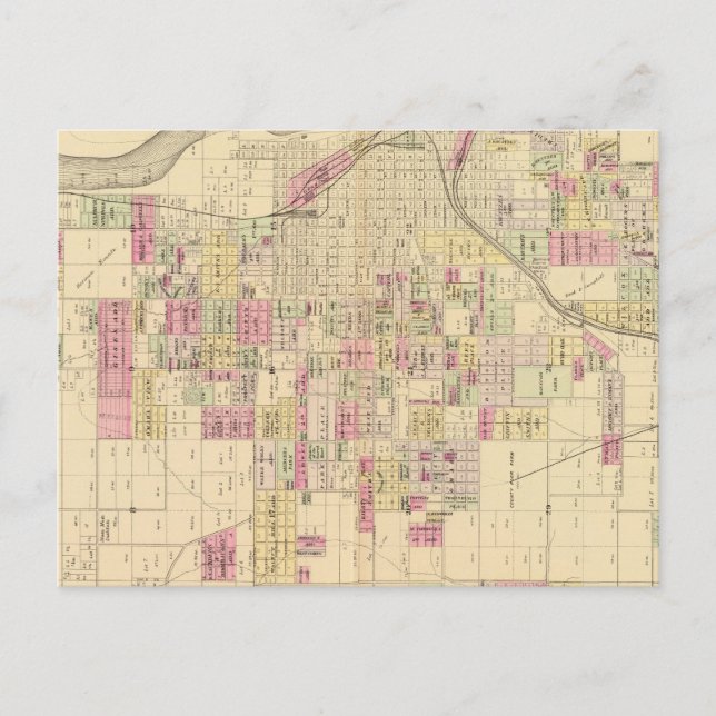 Omaha City, Nebraska Postkarte (Vorderseite)