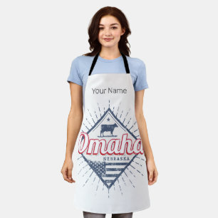 Omaha City Nebraska Vereinigte Staaten Vintage USA Schürze