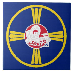 Omaha-Flagge Fliese