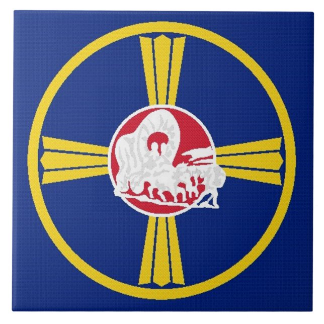 Omaha-Flagge Fliese (Vorderseite)