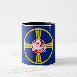 Omaha-Flagge Zweifarbige Tasse