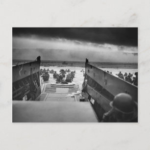 Omaha im Zweiten Weltkrieg der LCVP in die Kiefer  Postkarte