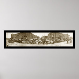 Omaha-Kaufmanns-Foto 1908 Poster