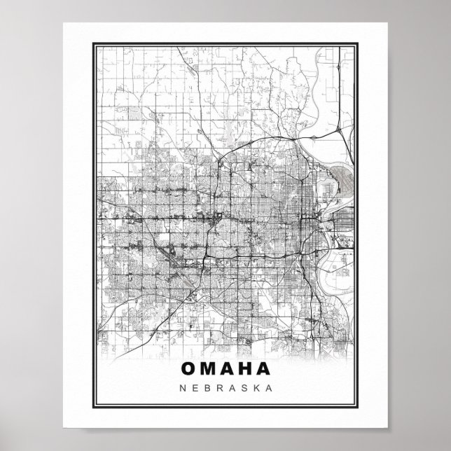 Omaha Map Poster (Vorne)