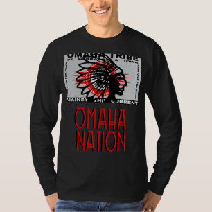 Omaha Nation Flag Indigene Indigene Indigene Ameri T-Shirt