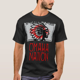 Omaha Nation Flag Indigene Indigene Indigene Ameri T-Shirt
