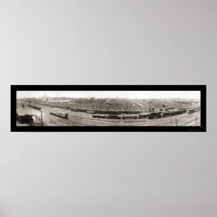 Omaha Ne-Viehhof-Foto 1916 Poster