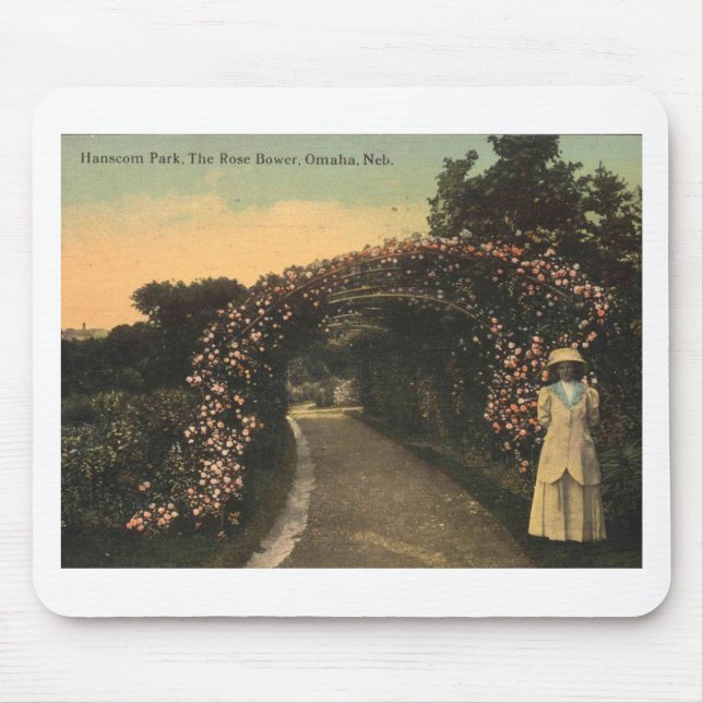 Omaha Nebraska 1913 Hanscom Park Vintag Mousepad (Vorne)