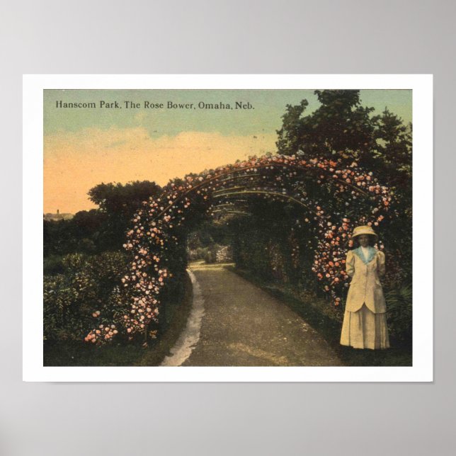 Omaha Nebraska 1913 Hanscom Park Vintag Poster (Vorne)