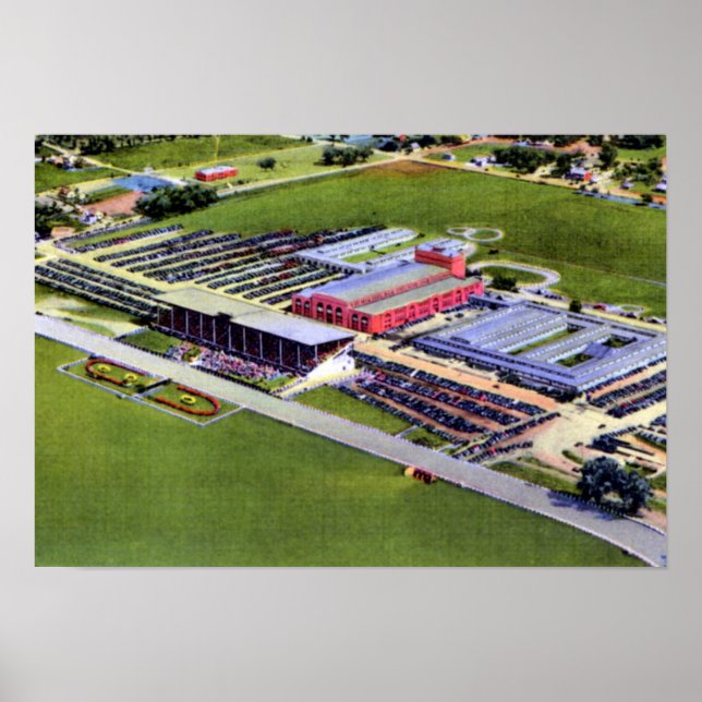 Omaha Nebraska Ak Sar Ben Race Track und Kolosseum Poster (Vorne)