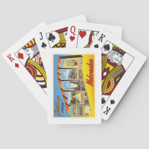 Omaha Nebraska alte Vintage Reise-Andenken Nes Spielkarten