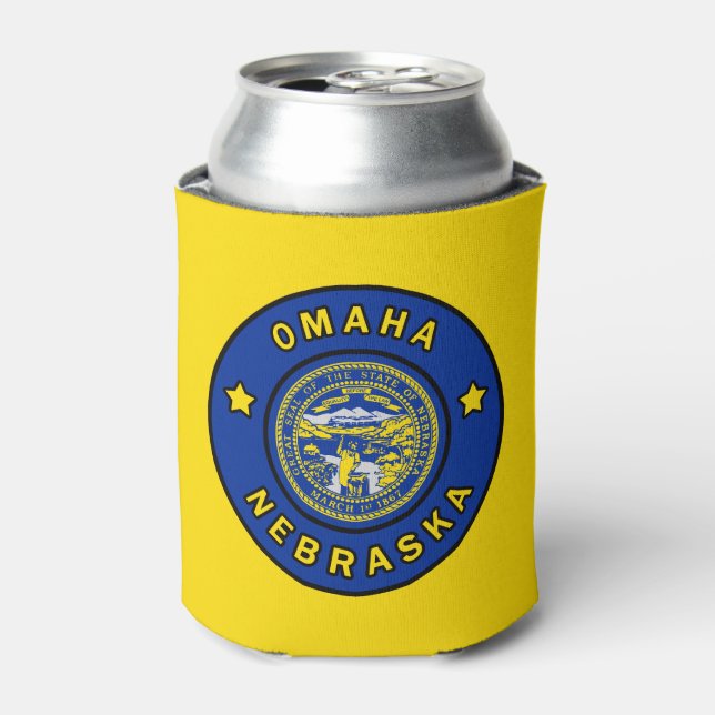 Omaha Nebraska Dosenkühler (Kanne Vorderseite)