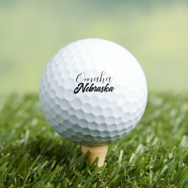 Omaha, Nebraska Golfball (Insitu T-Shirt)