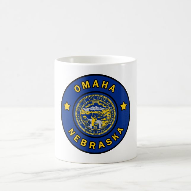 Omaha Nebraska Kaffeetasse (Mittel)