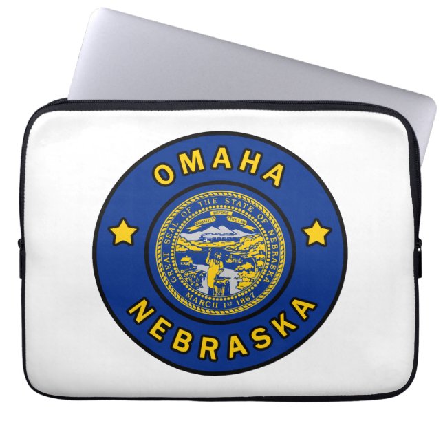 Omaha Nebraska Laptopschutzhülle (Vorderseite)
