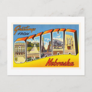 Omaha Nebraska NE Old Vintage Travel Souvenir Postkarte