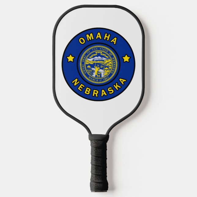 Omaha Nebraska Pickleball Schläger (Vorderseite)