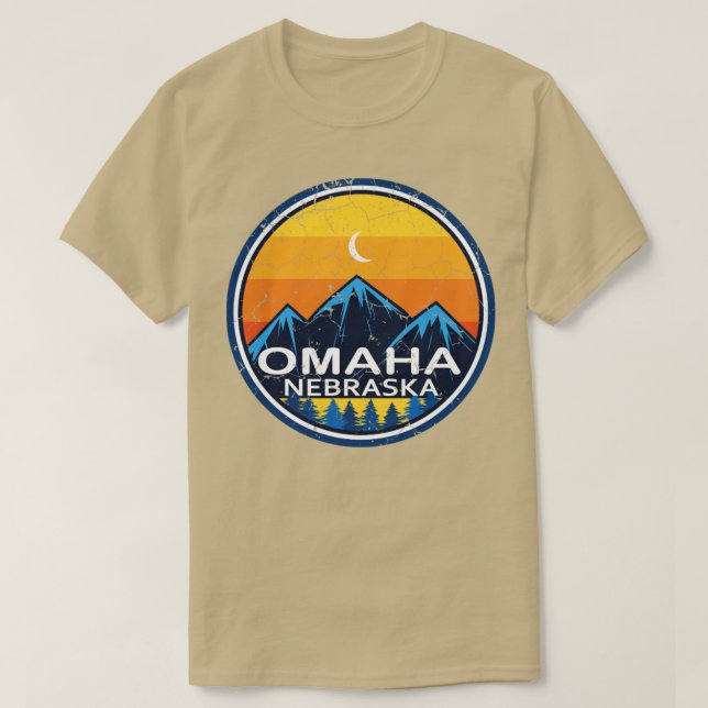 Omaha Nebraska Retro Vintag T-Shirt (Design vorne)