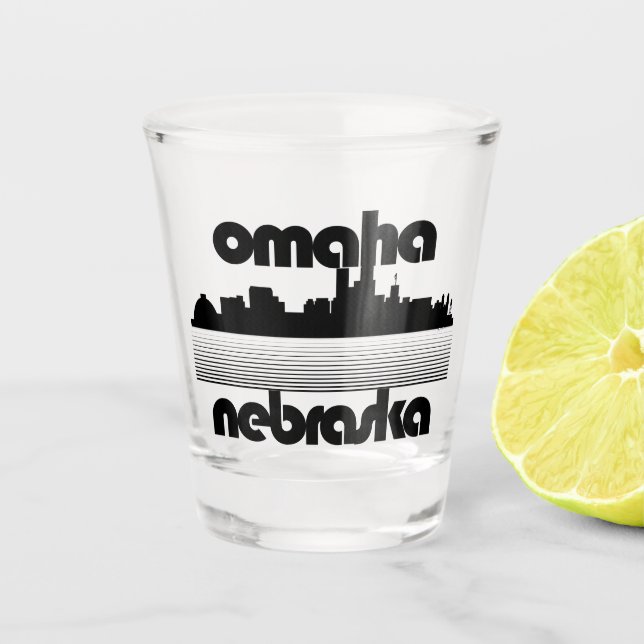 Omaha Nebraska Schnapsglas (Vorderseite)