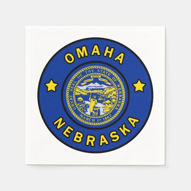 Omaha Nebraska Serviette (Vorderseite)