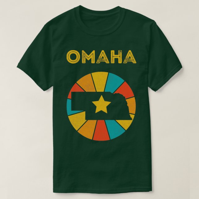 Omaha Nebraska Vintages zerrüttetes Souvenir T-Shirt (Design vorne)