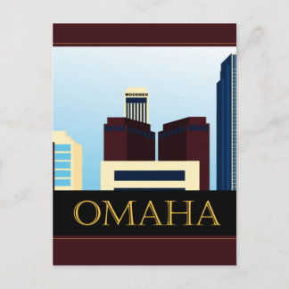 Omaha Skyline Postkarte