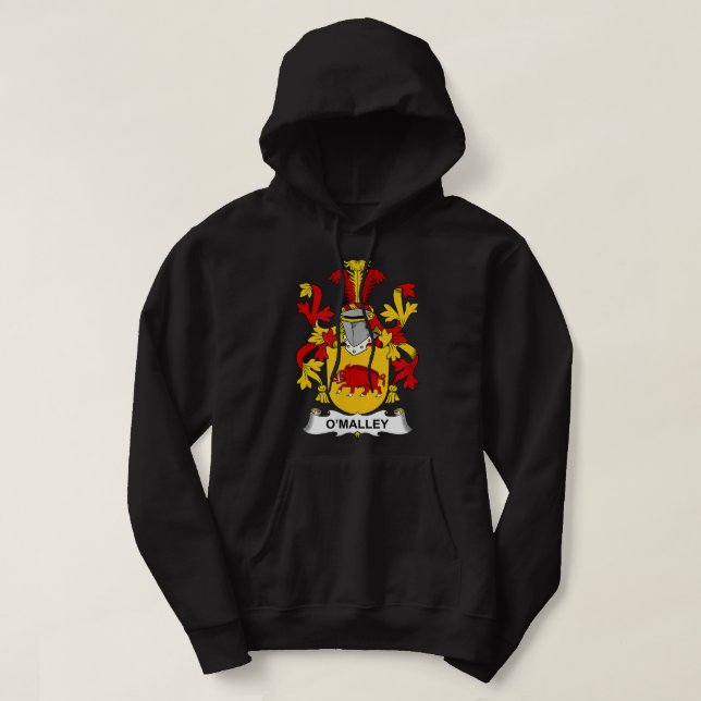 O'Malley Coat of Arms  Family Crest  Hoodie (Design vorne)