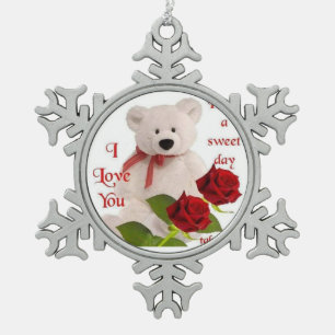 omaments schneeflocken Zinn-Ornament