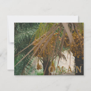 Oman Dattelpalme Postkarte