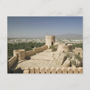 Oman, Die Batinah-Ebene, Nakhal. Nakhal-Fort, bei Postkarte