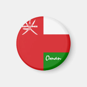 Oman Flag & Asien - Reise-/Sportfans Magnet
