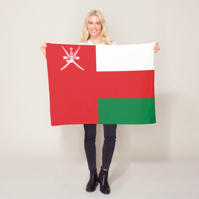 Oman Flag Fleecedecke (Beispiel)