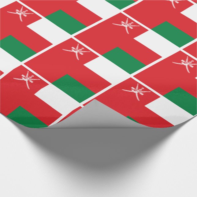 Oman Flag Geschenkpapier (Ecke)