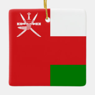 Oman Flag Keramikornament