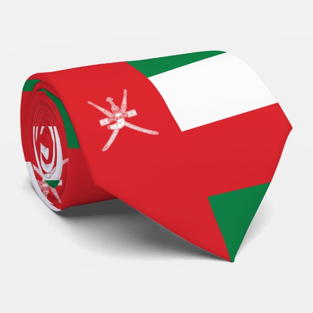 Oman Flag Krawatte (Gerollt)