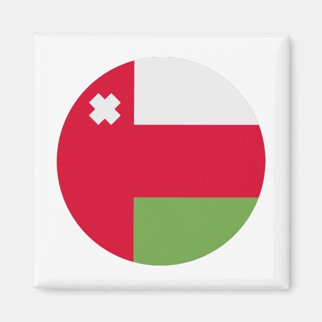 Oman Flag Magnet (Vorne)
