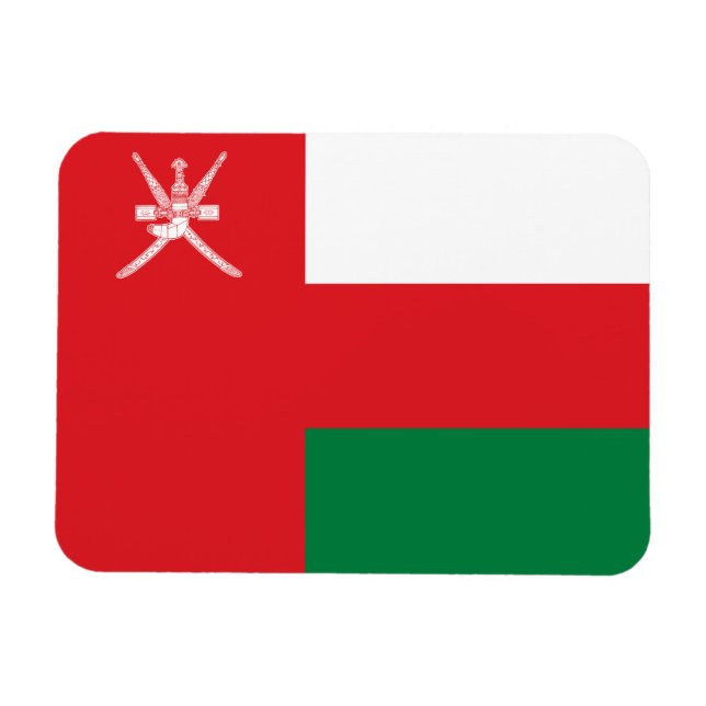 Oman Flag Magnet (Horizontal)