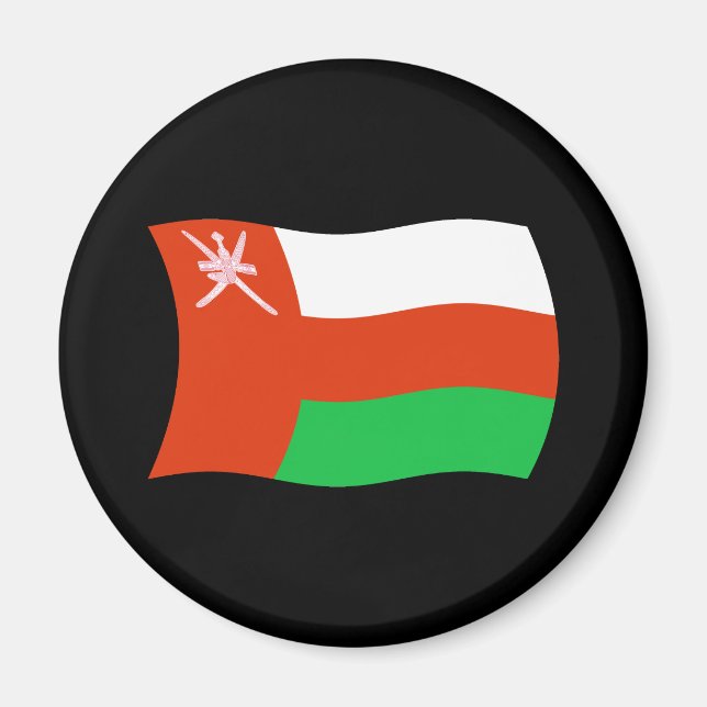 Oman Flag Magnet (Vorne)