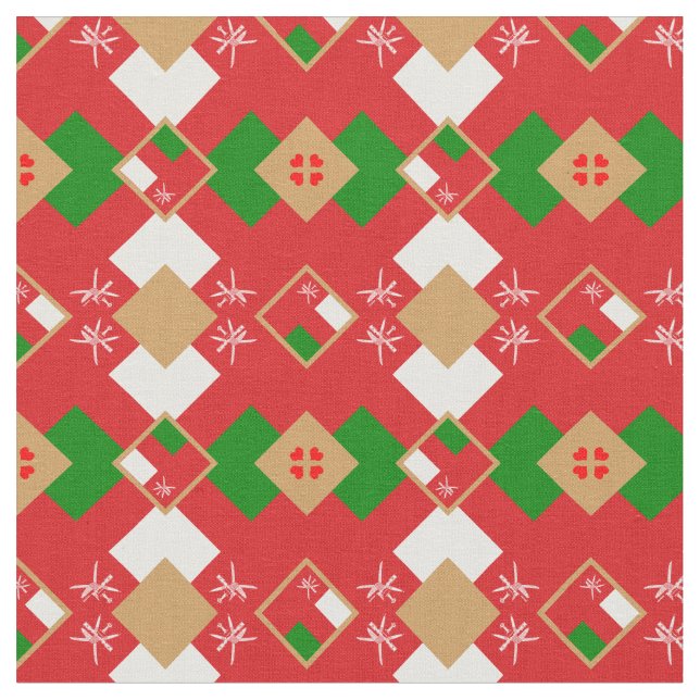 Oman Flag & Oman Trendy Fabric Mode Stoff (Nahaufnahme)