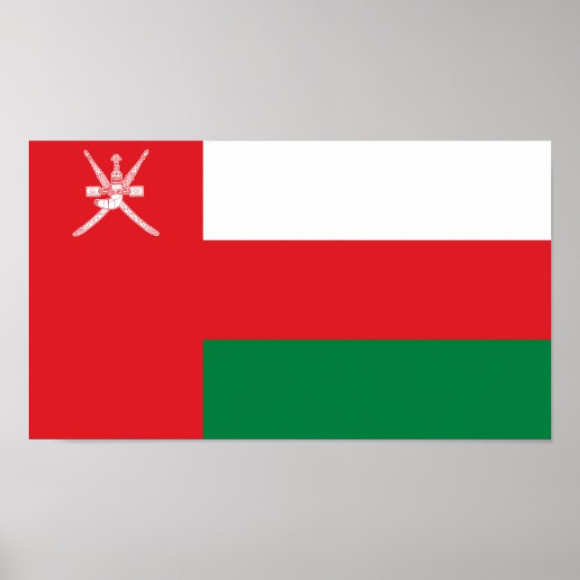 Oman Flag Poster (Vorne)